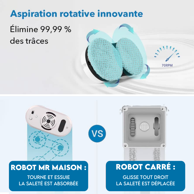 Robot Lave Vitres Professionnel Intelligent - Robot Vitres V2